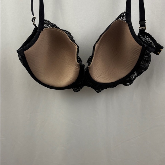 ThirdLove Lace Balconette Bra 32E 1/2 Black Nude - Picture 5 of 7